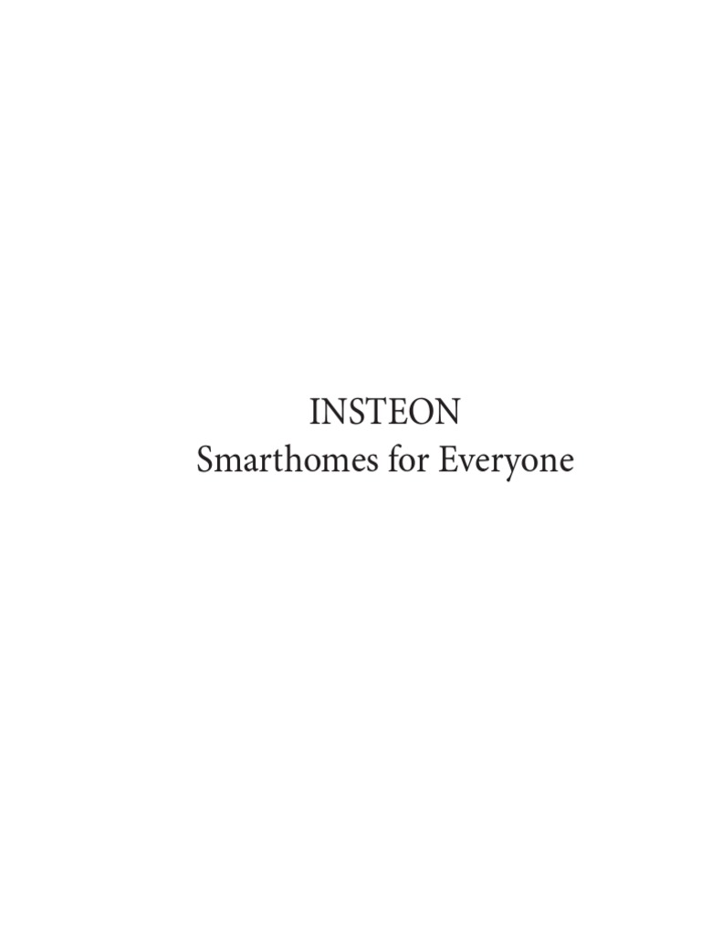insteon smarthomes for everyone